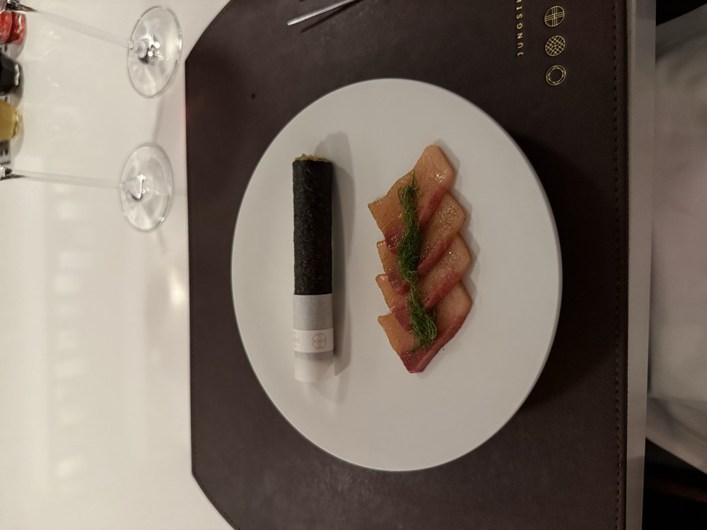 Yellowtail kimbap at Jungsik